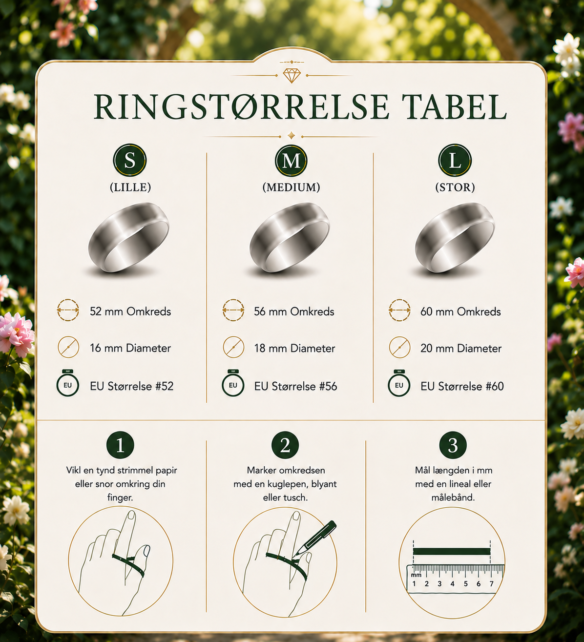 Ring med To Fødselssten i Hjerteform