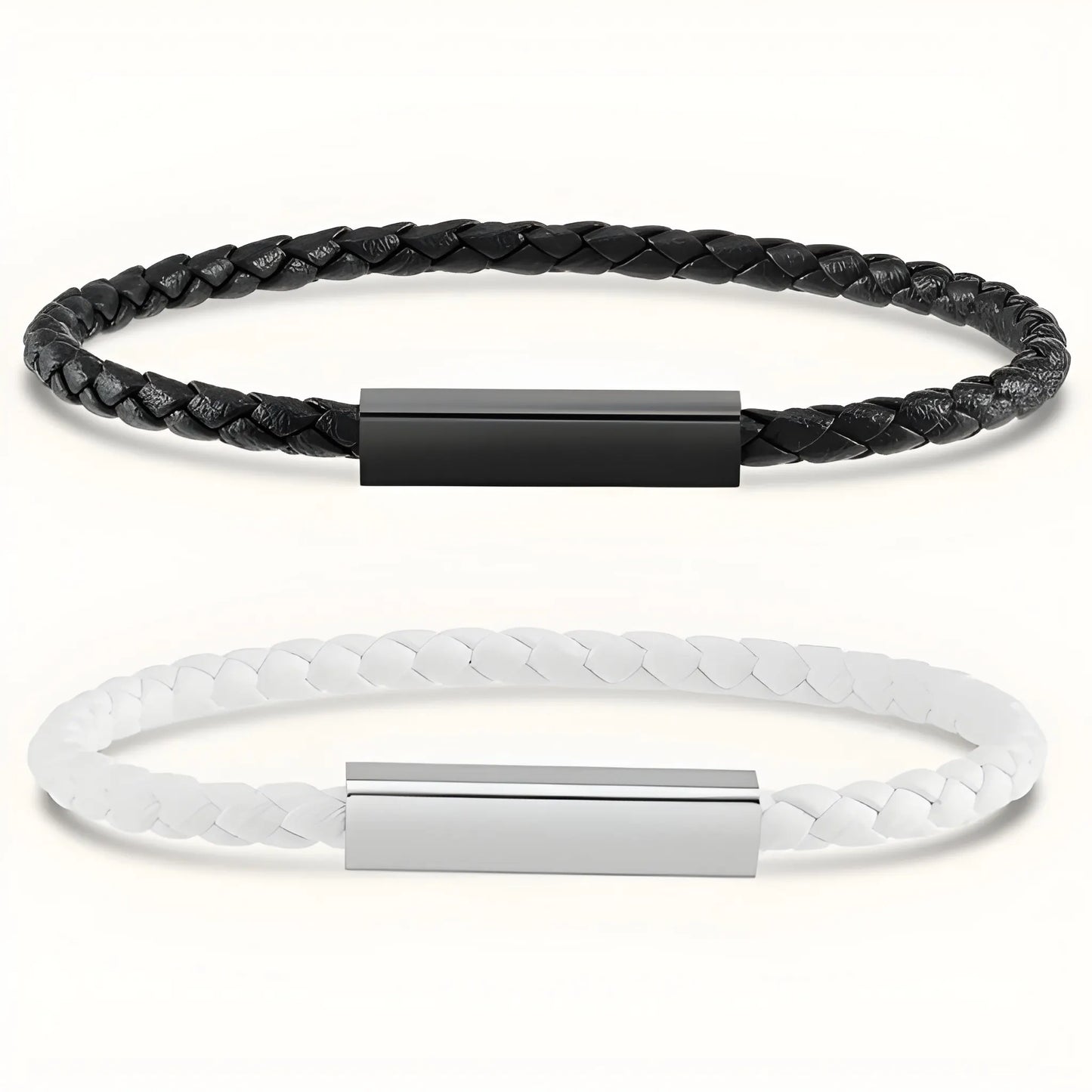 Magnetische Lederarmbänder für Paare