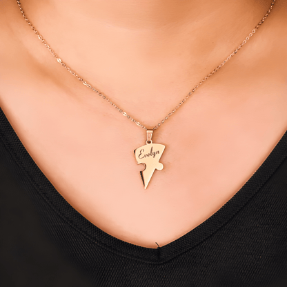 Collier Puzzle Cœur