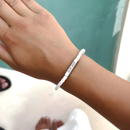 Magnetische Lederarmbänder für Paare
