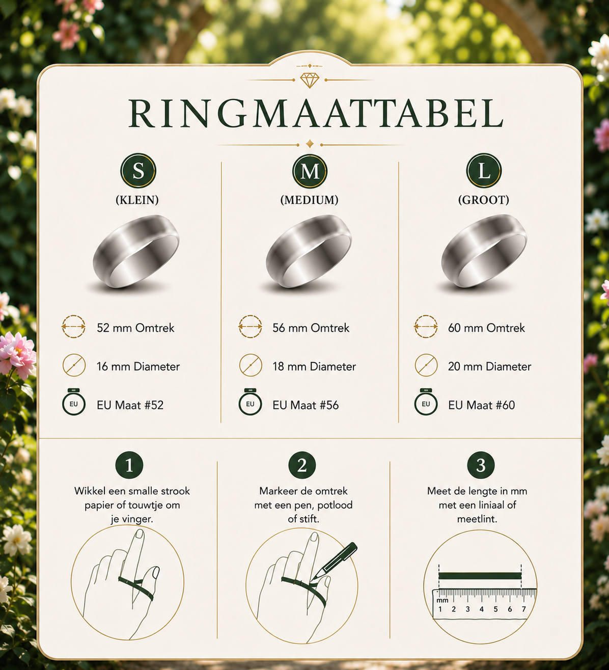 Ring met Twee Geboortestenen in Hartvorm